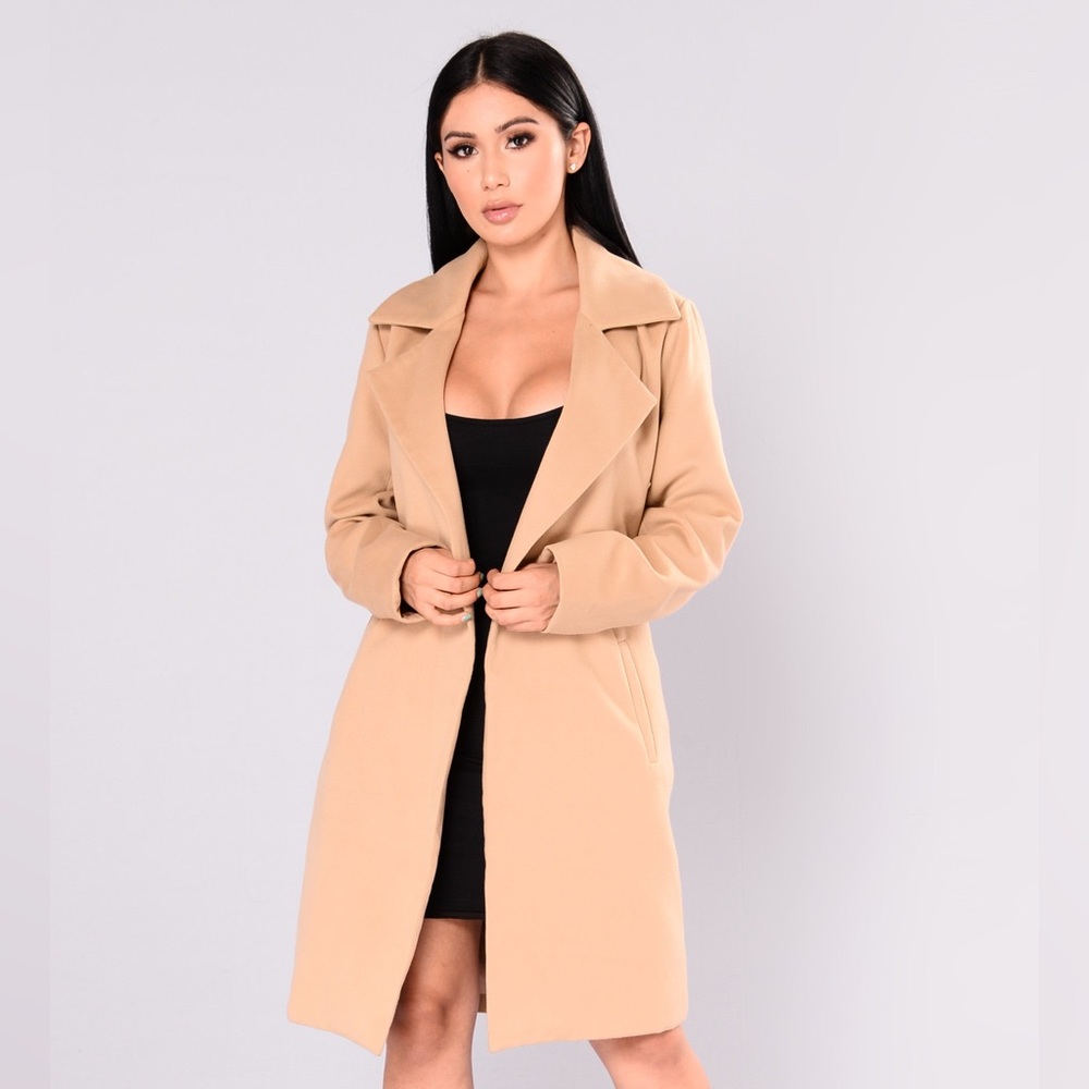 FASHIONNOVA | CAMEL COAT